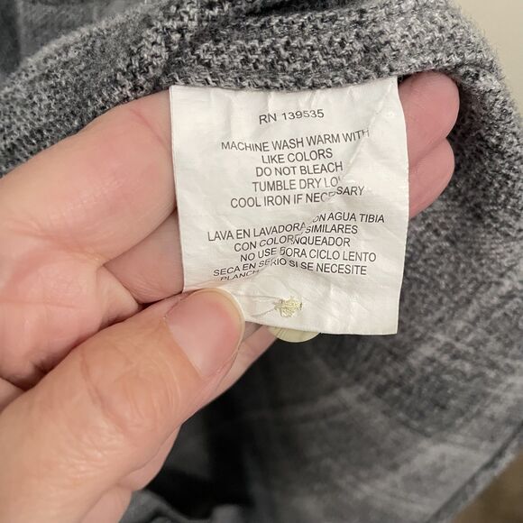 Grayers Heritage Flannel Shirt Mens XL Gray Long Sleeve Plaid Button Up - Picture 8 of 9